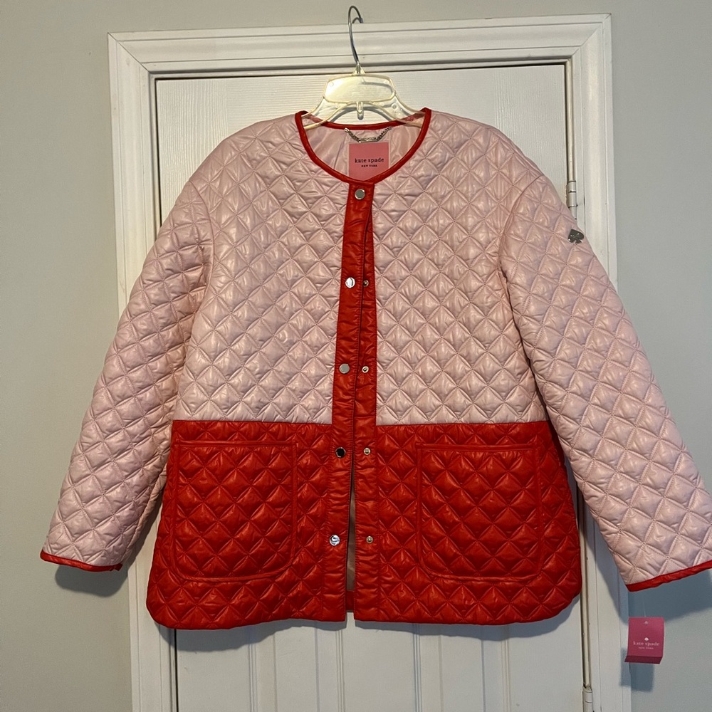 Kate Spade Color-Block Quilted Jacket